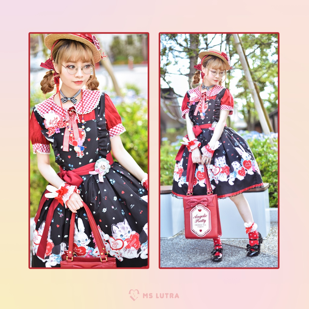 ドレス/ 黒(Black)/ "RED Heart dolls" Dress