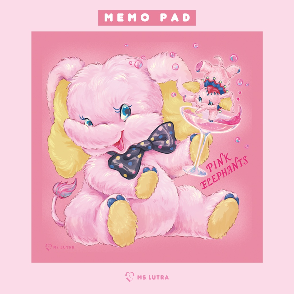 メモ帳_pink elephants