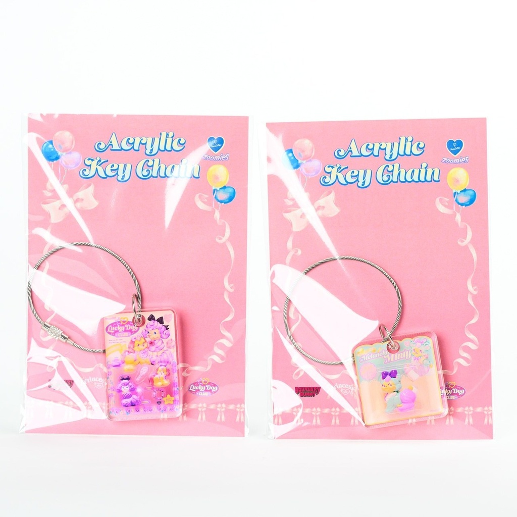 Ms LUTRA アクリルキーチェーン2種類(dogs) (Bear)