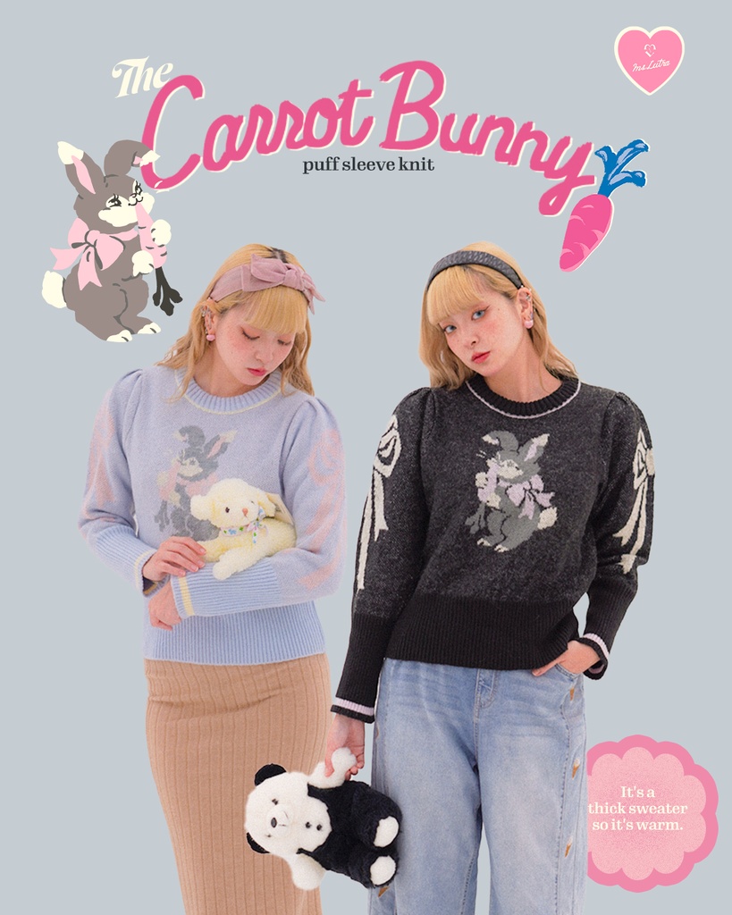 【SALE価格】Ms LUTRA パフスリーブニット (2種）