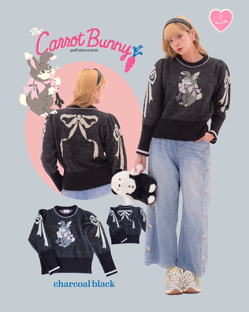 【SALE価格】Ms LUTRA パフスリーブニット (2種)