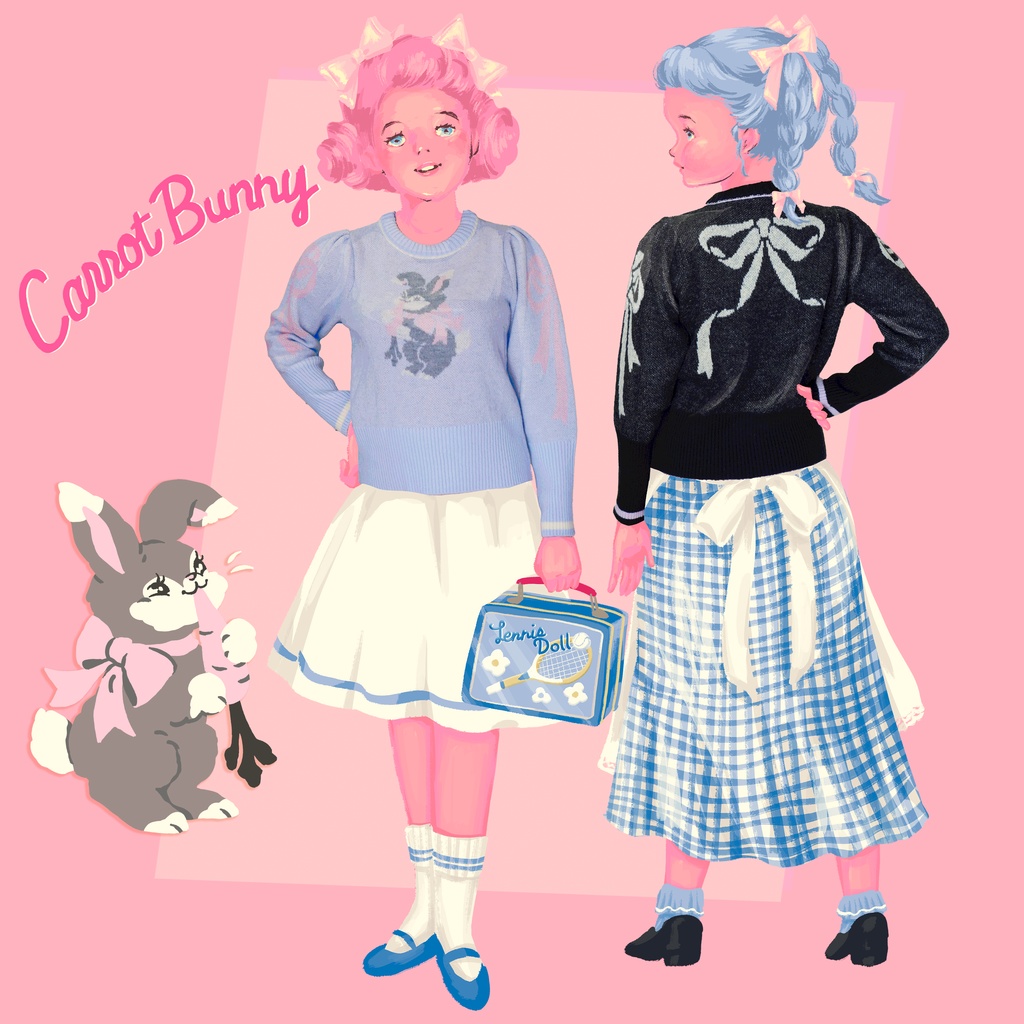 Ms LUTRA パフスリーブニット (2種)