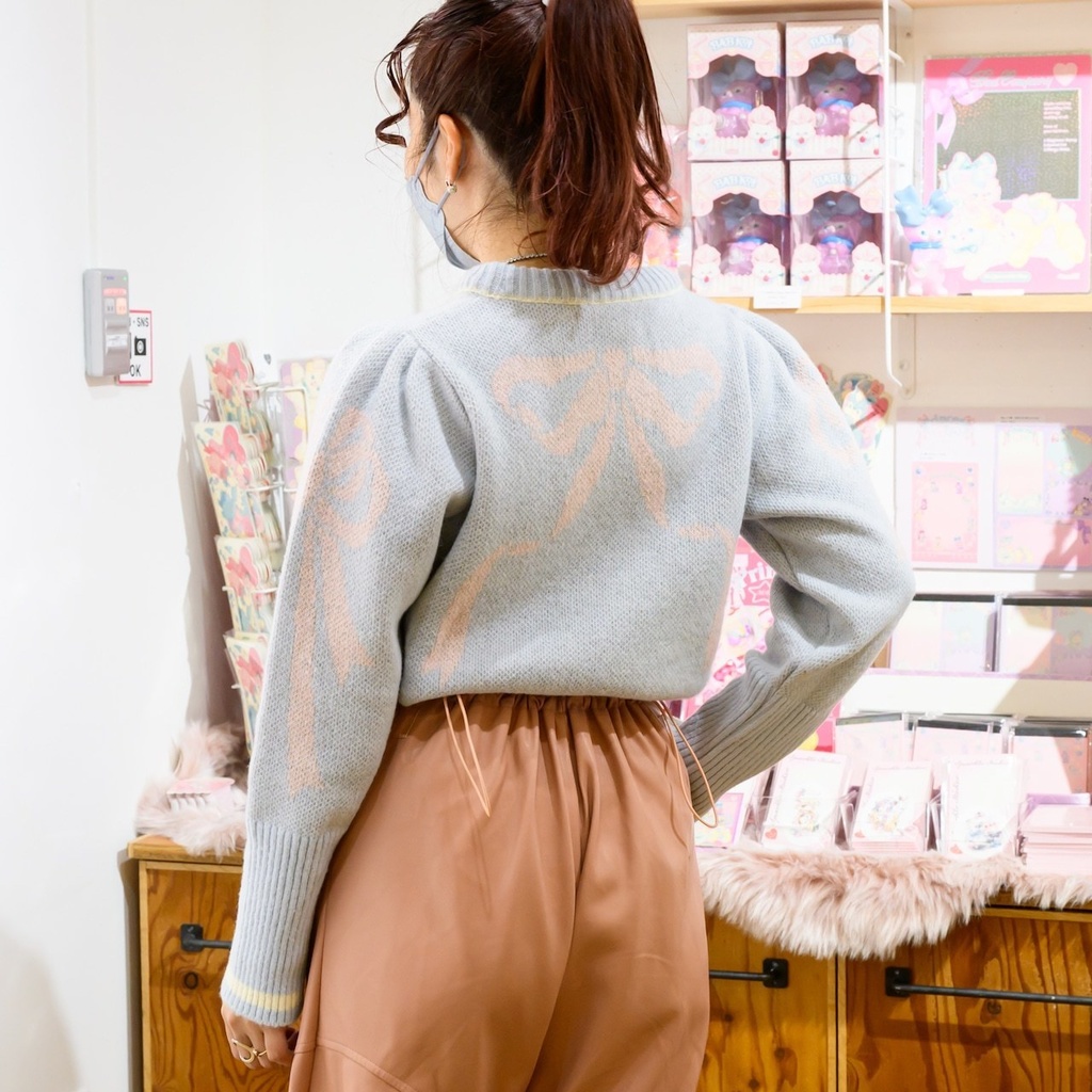 Ms LUTRA パフスリーブニット (2種)