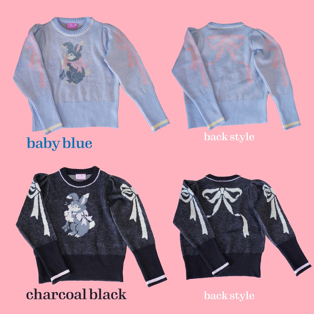 Ms LUTRA パフスリーブニット (2種）