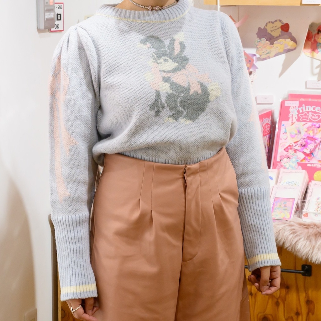 Ms LUTRA パフスリーブニット (2種)