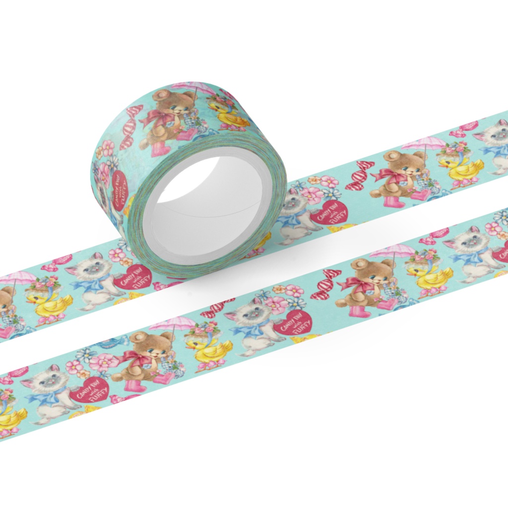 CANDY DAY with FLUFFY マスキングテープ