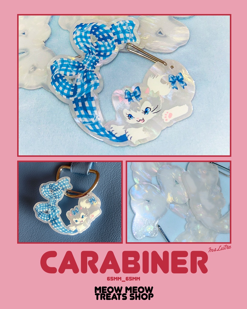 カラビナ_リボンキャット