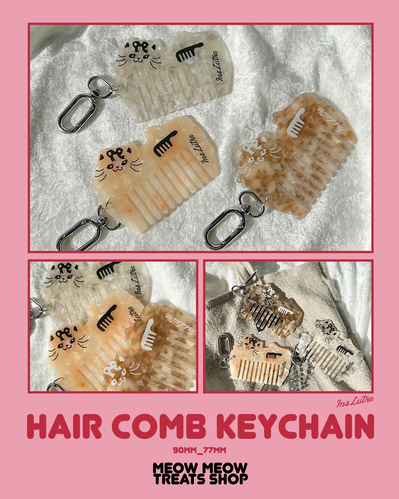 ヘアコームキーチェーン