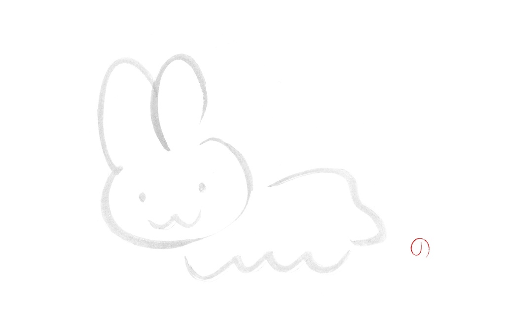 2023 干支けも うさぎ マスキングテープ