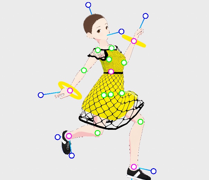 VRoid Fishnet Dress (Color changeable)