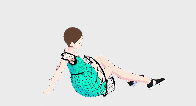 VRoid Fishnet Dress (Color changeable)