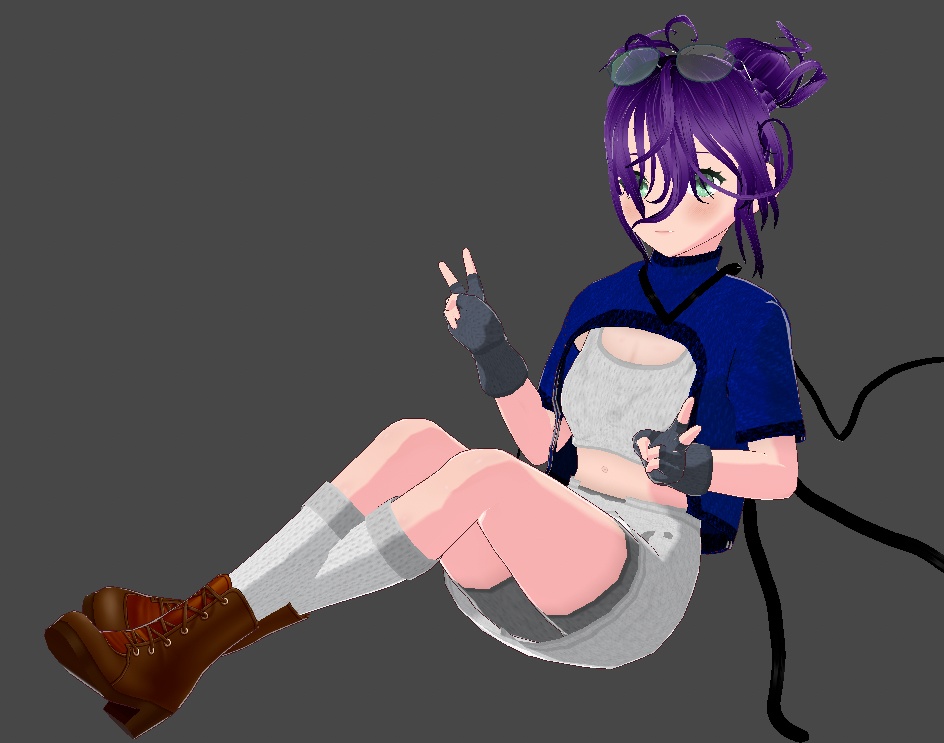 Alien VTuber VRoid Model Free to Use | Made by HamikaVeyhna