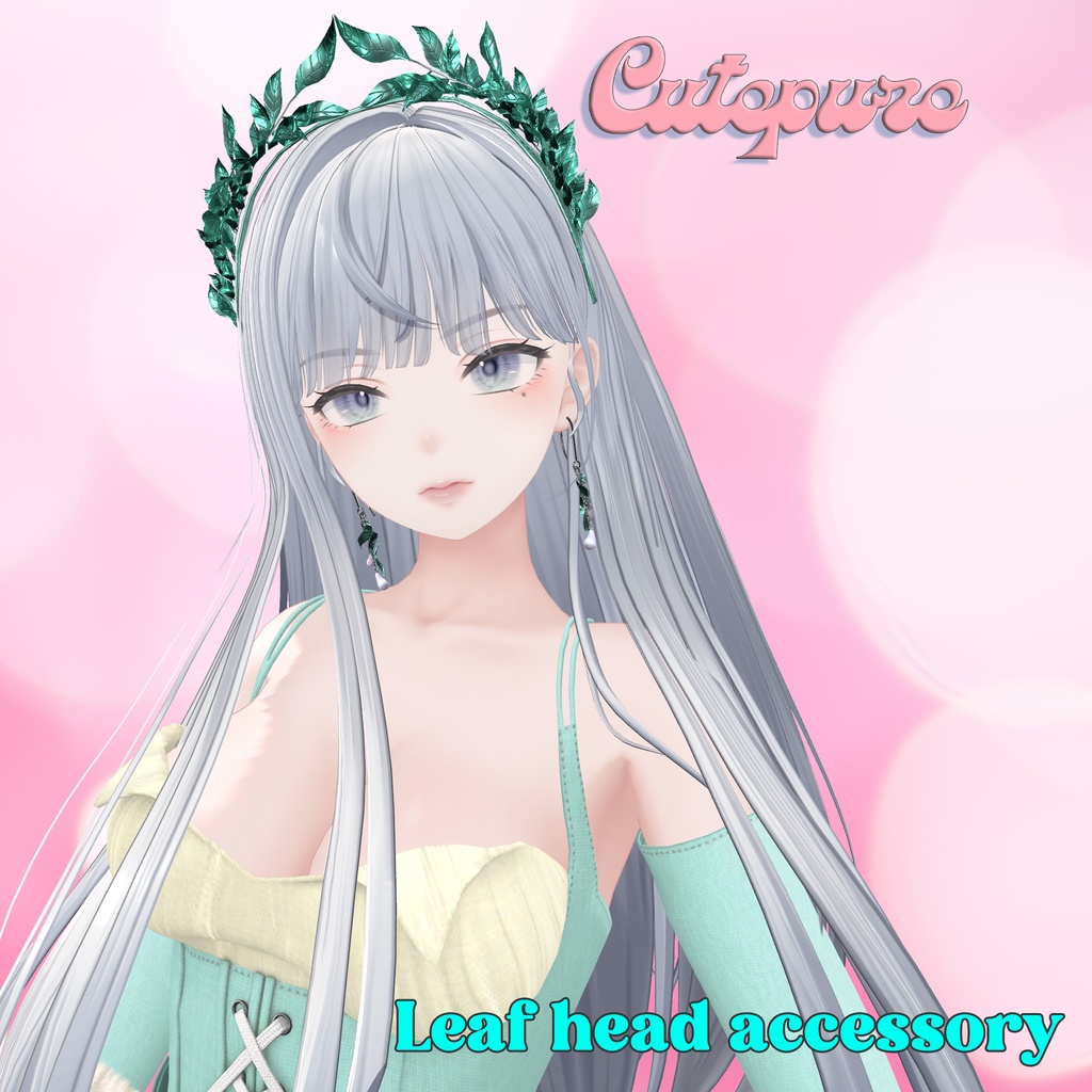 【リーフのカチューシャ アクセサリー】Leaf head accessory