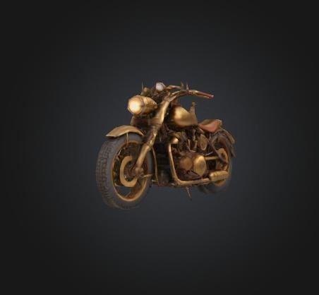 【期間限定無料6/15まで】スチームパンクバイク模型