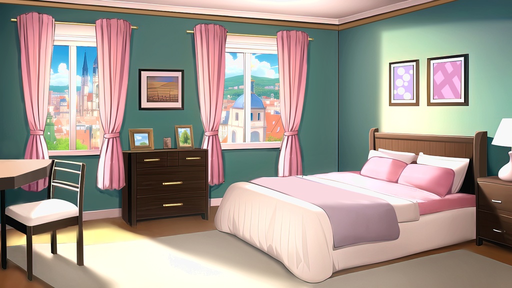  【Vtuber向け】可愛い部屋007(Cute Room007/可爱的房间007)