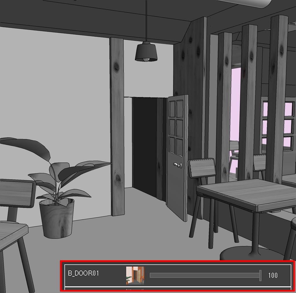 【3D素材】おしゃれなカフェ