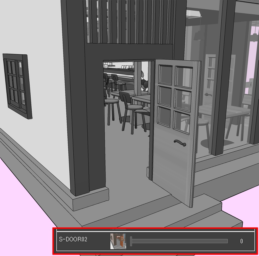 【3D素材】おしゃれなカフェ