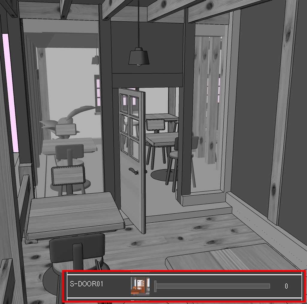 【3D素材】おしゃれなカフェ