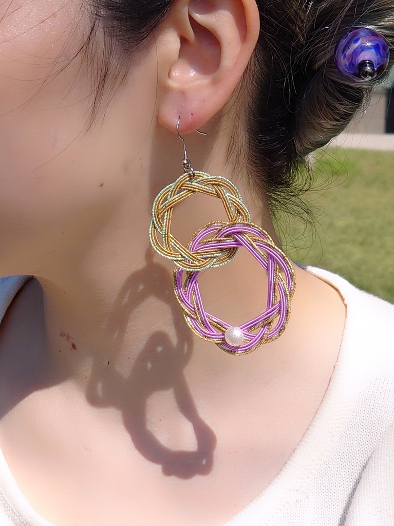 水引推し色イヤリング・ピアス 蜂須賀虎徹