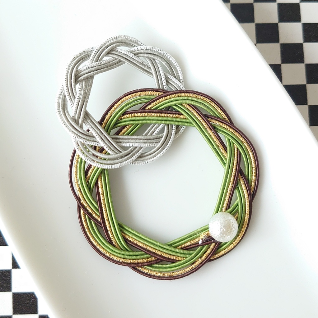 水引推し色イヤリング・ピアス 石切丸