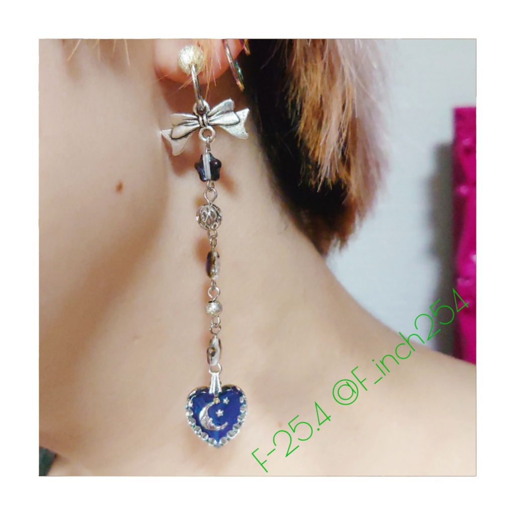 秘密の鍵イヤリング 💜My Midnight Moon」