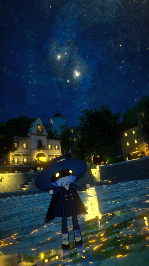 【無料】Starry night cat