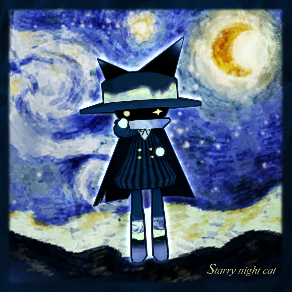 【無料】Starry night cat