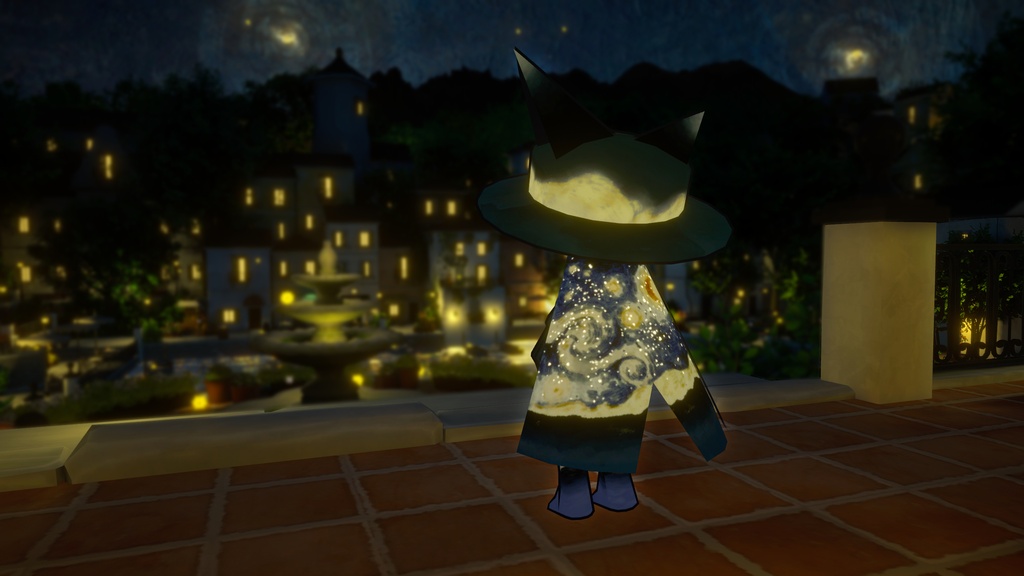 【無料】Starry night cat