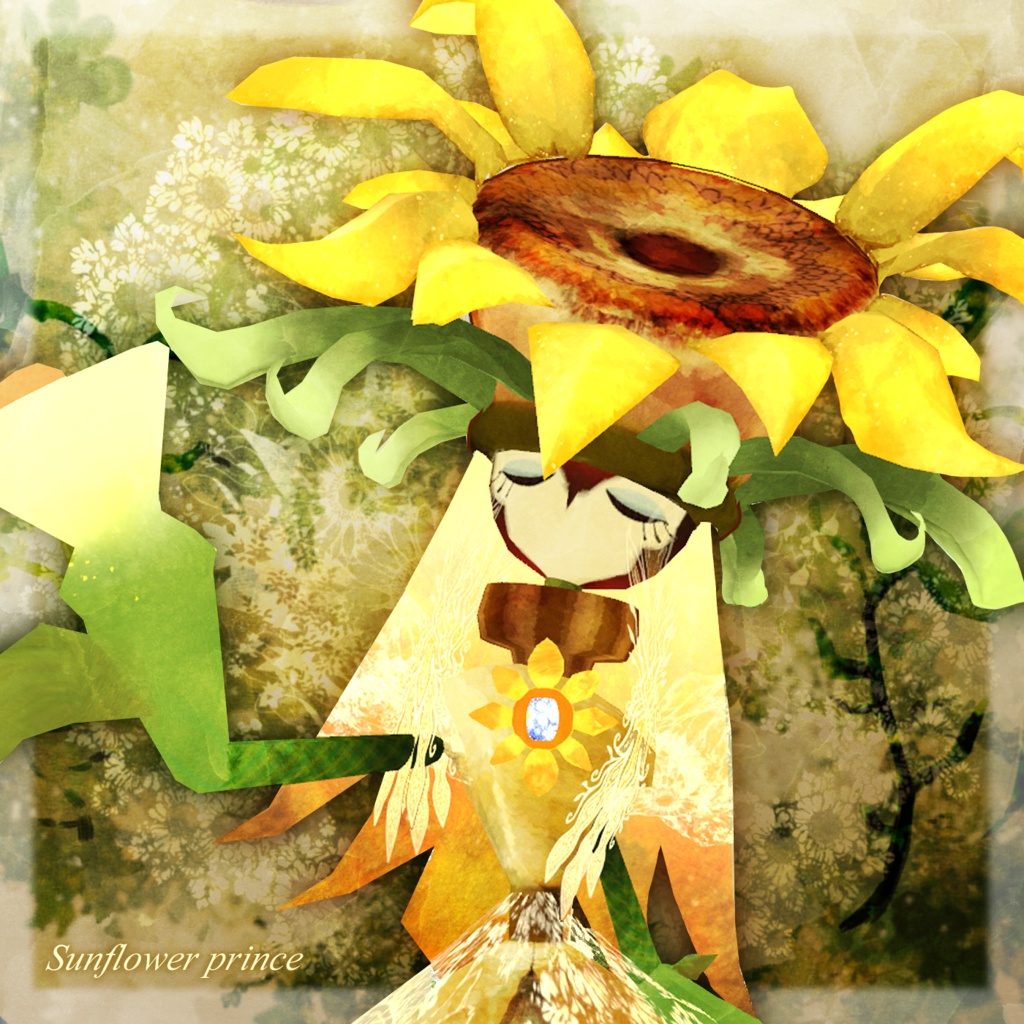【オリジナル3Dモデル】Sunflour prince🌻