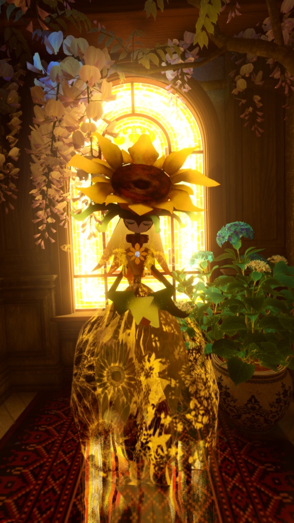 【オリジナル3Dモデル】Sunflour prince🌻