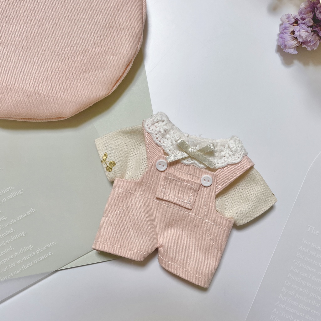 春色サロペット&ベレー帽セット