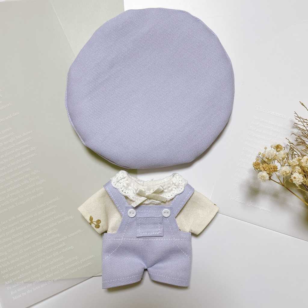 春色サロペット&ベレー帽セット