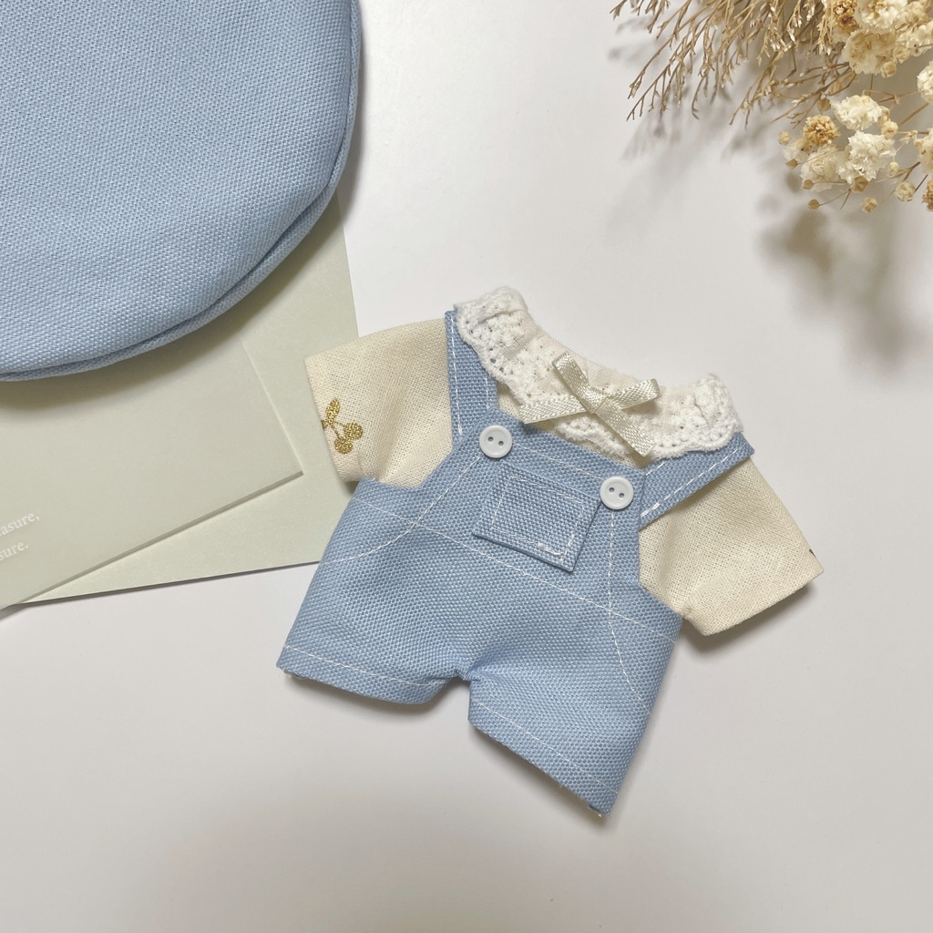 春色サロペット&ベレー帽セット