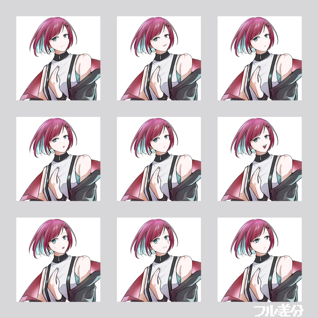 【無料/有料】立ち絵 ヘアピン