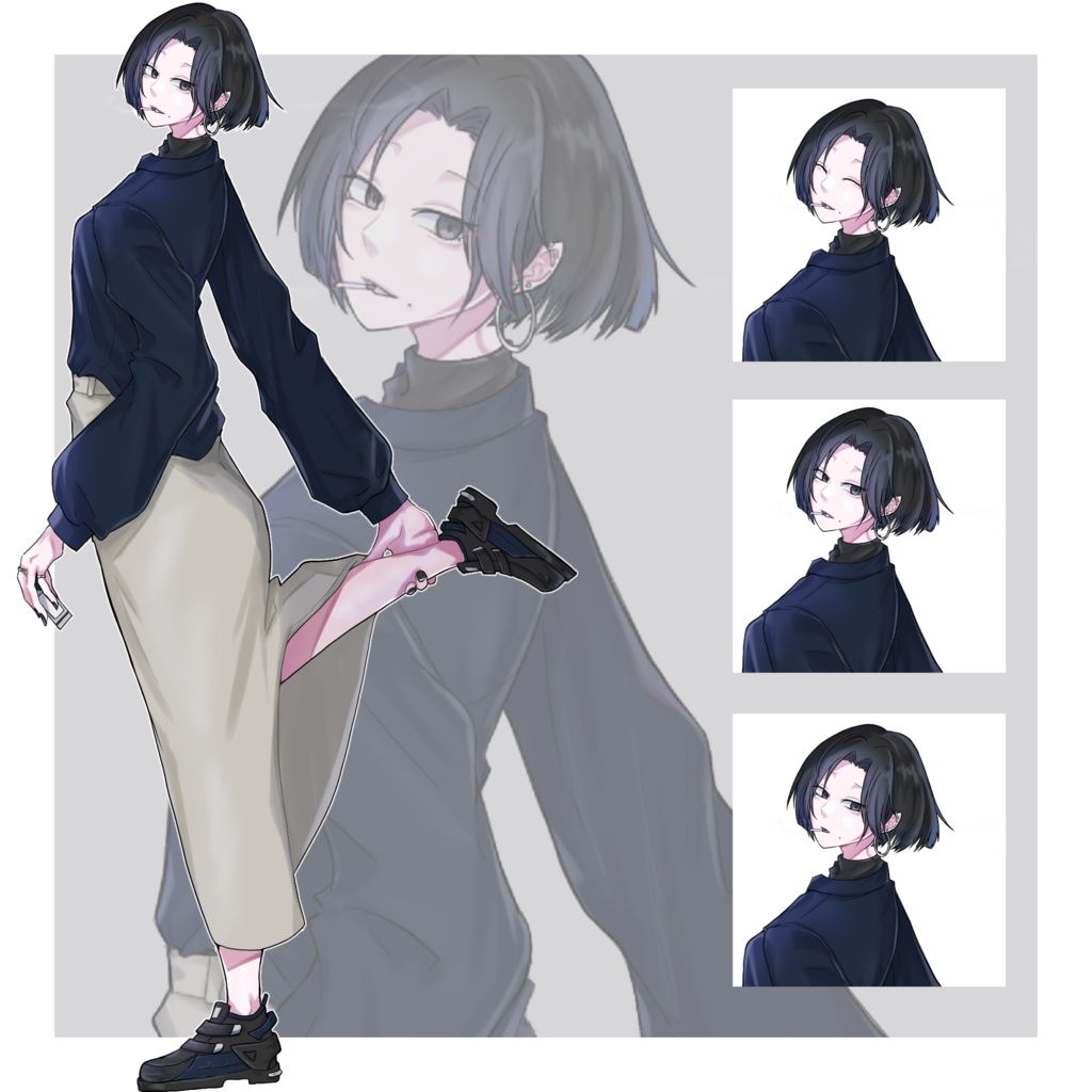 【無料/有料】立ち絵　煙草