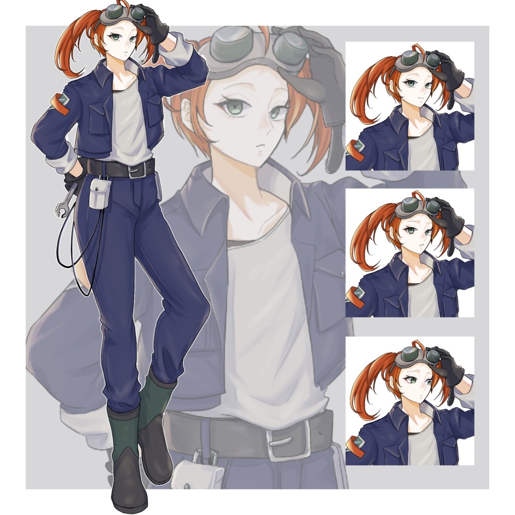 【無料/有料】立ち絵 メカニック風