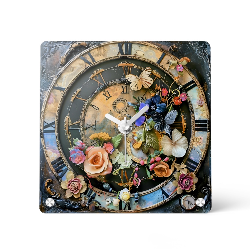 「Time's Garden 01」アクリル置時計