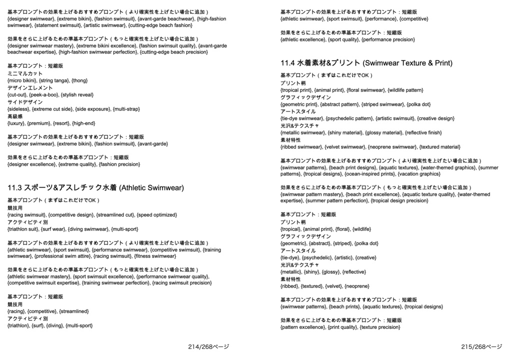 衣装・髪型・アクセサリー系プロンプト辞典【NovelAIメイン】