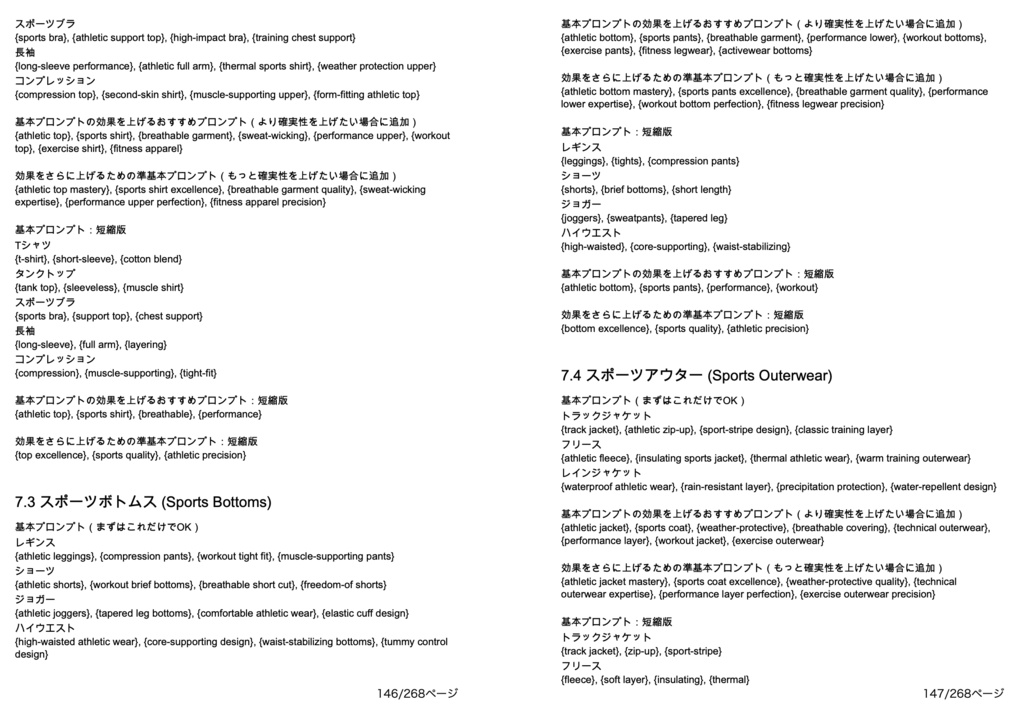 衣装・髪型・アクセサリー系プロンプト辞典【NovelAIメイン】