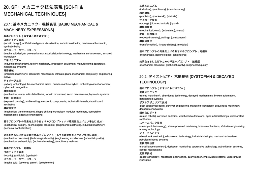 画風・特殊表現・視覚表現・エフェクト系プロンプト辞典【NovelAIメイン】