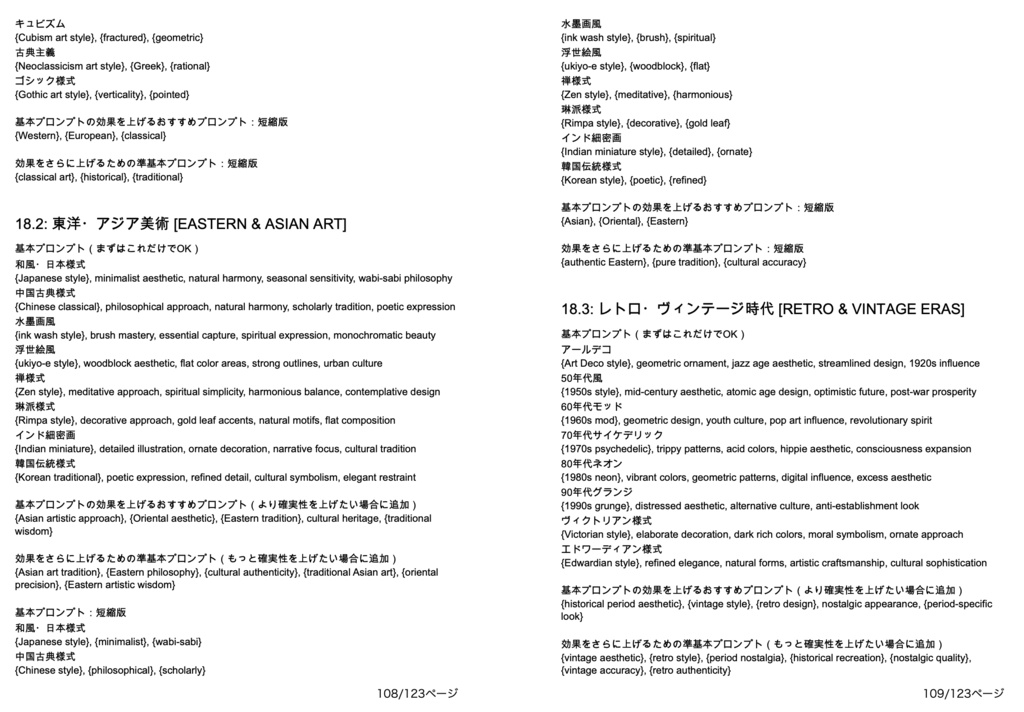 画風・特殊表現・視覚表現・エフェクト系プロンプト辞典【NovelAIメイン】