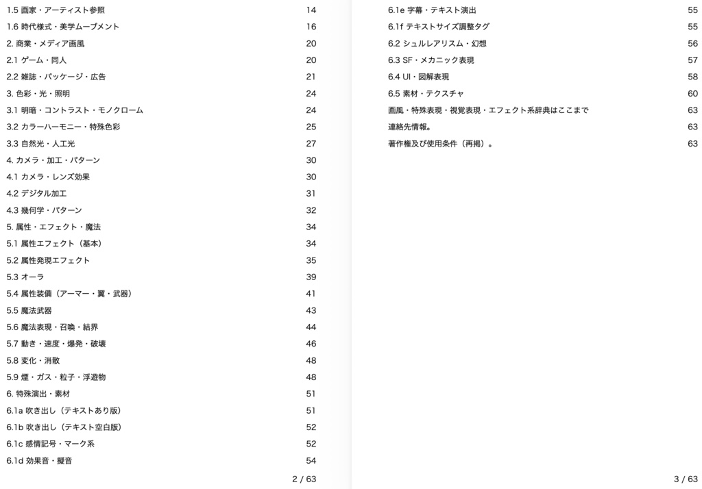 画風・特殊表現・視覚表現・エフェクト系プロンプト辞典【NovelAIメイン】