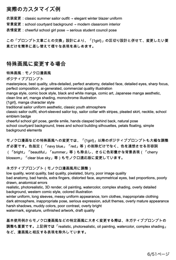 学園・制服・JK美少女系「複合プロンプト」100選【Novel AIメイン】