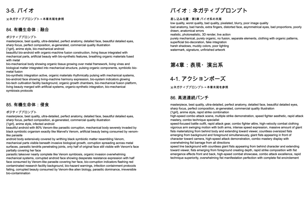 バトル&アクション系「複合プロンプト」100選【Novel AIメイン】