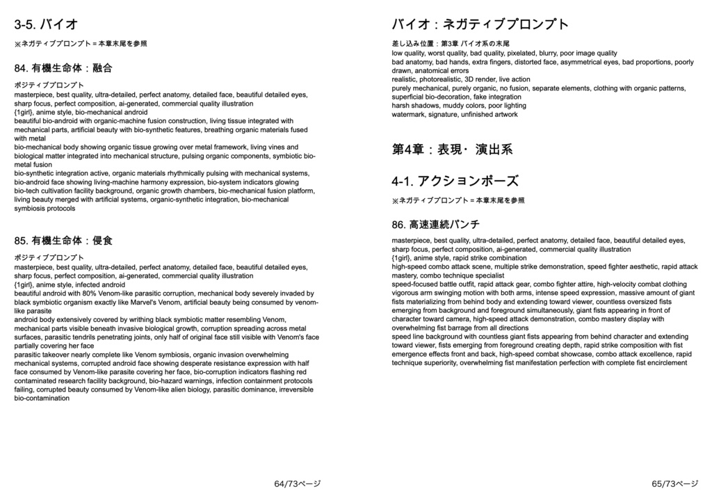 バトル&アクション系「複合プロンプト」100選【Novel AIメイン】