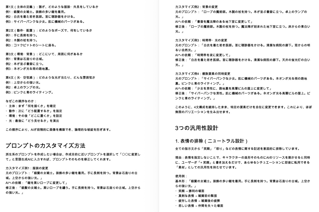 【言語生成AI用】一発画像生成プロンプト集