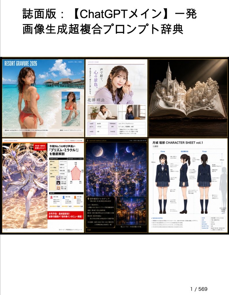 誌面版:【ChatGPTメイン】一発画像生成超複合プロンプト辞典