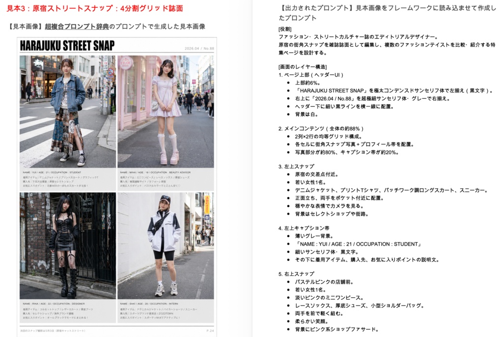 【ChatGPTメイン】画像解析・再現プロンプト生成フレームワーク