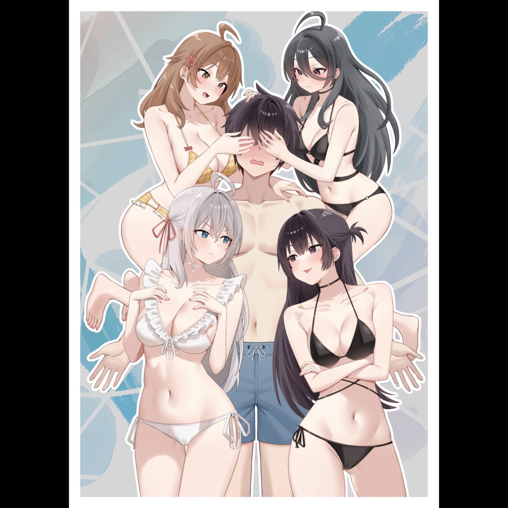 【2026年1月発送分】【白巾】ろしでれ同人カードスリーブ