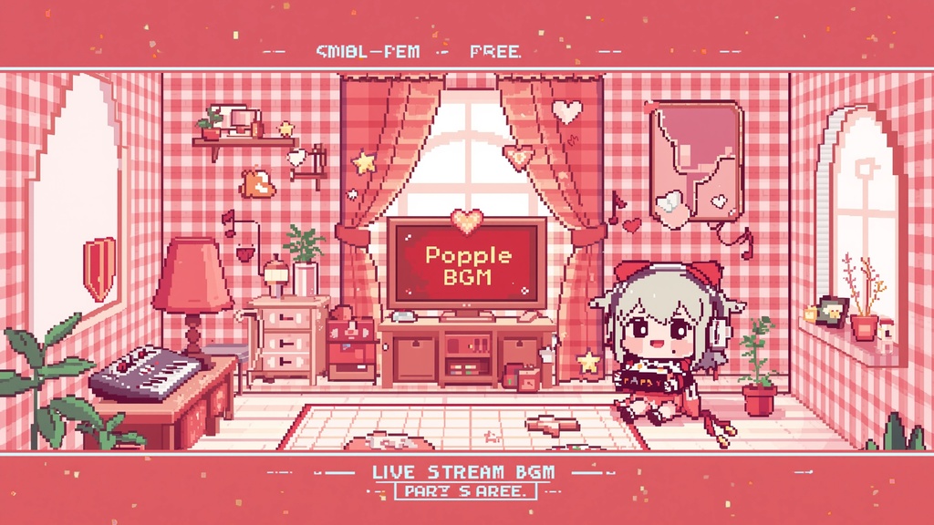 【7曲セット】配信用ピコピコBGM Vol.02「赤ギンガム」